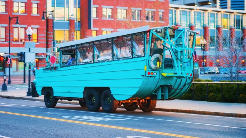 Duck vehicle in downtown Boston, Massachusetts