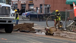 Water main break on Silver Lane in East Hartford