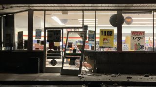 Door pulled off Valero gas station in Windsor Locks