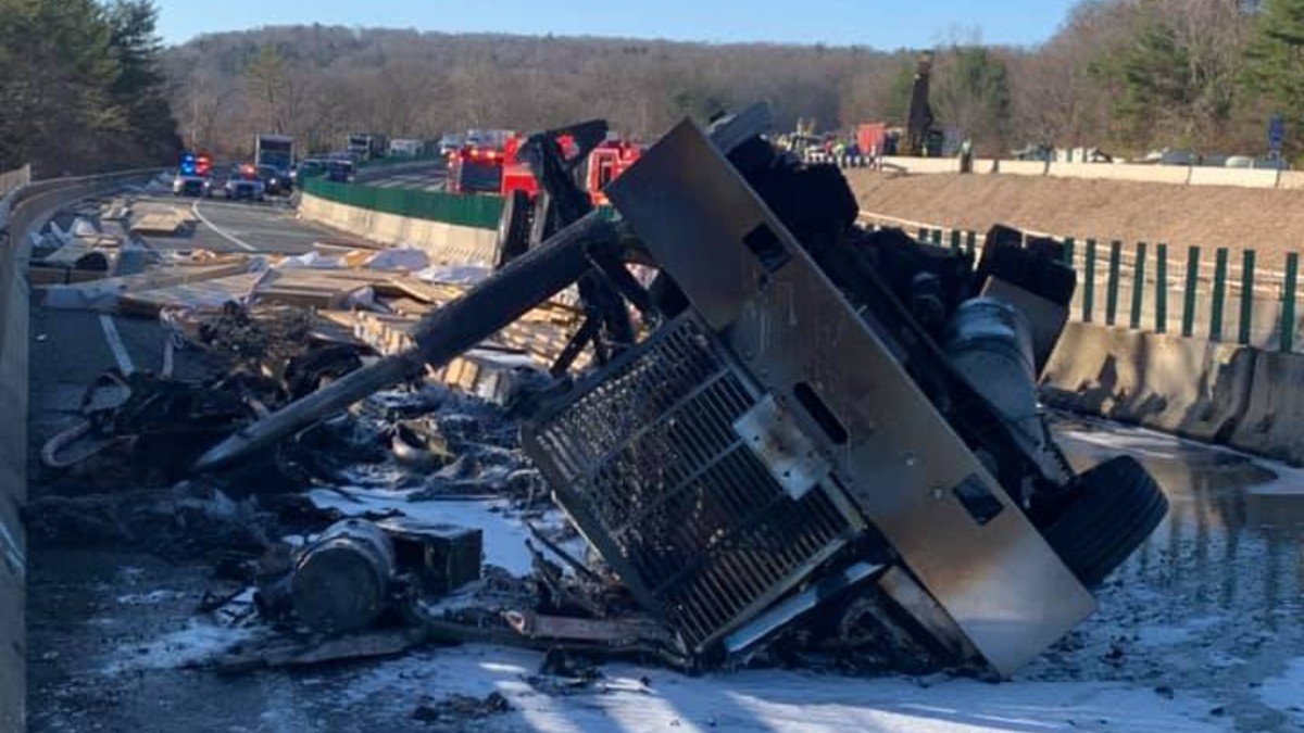 I-84 Fully Reopened in Southbury Hours After Fiery Truck Crash – NBC ...
