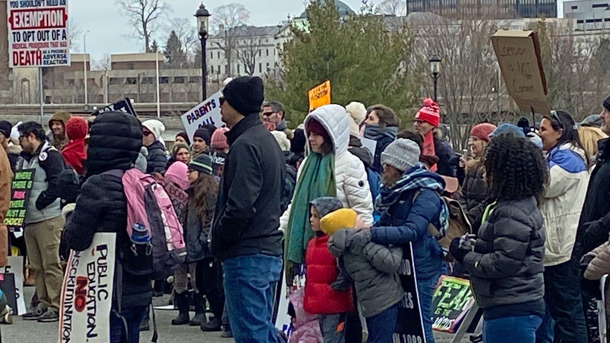 500 Rally Over Proposal To Remove Religious Exemption – NBC Connecticut