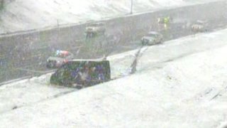 Crash on Interstate 84 in Vernon