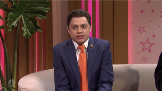 Pete Davidson appears as Rep. Matt Gaetz on "Saturday Night Live" on April 4, 2021.