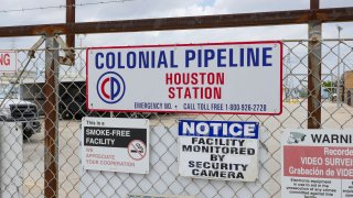 Image showing the Colonial Pipeline Houston Station facility in Pasadena, Texas (East of Houston) taken on May 10, 2021.