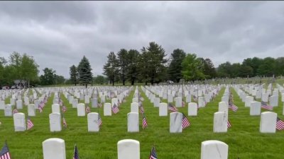Thousands of Flags Placed at State Veterans Cemetery in Middletown