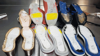 U.S. Customs and Border Protection agents found 3 pounds of cocaine hidden in a woman's shoes at Hartsfield- Jackson Atlanta International Airport on May 2, 2021.