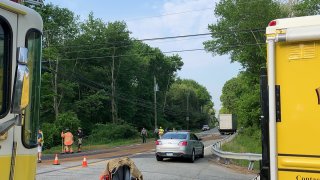 Crash on Route 16 in Colchester