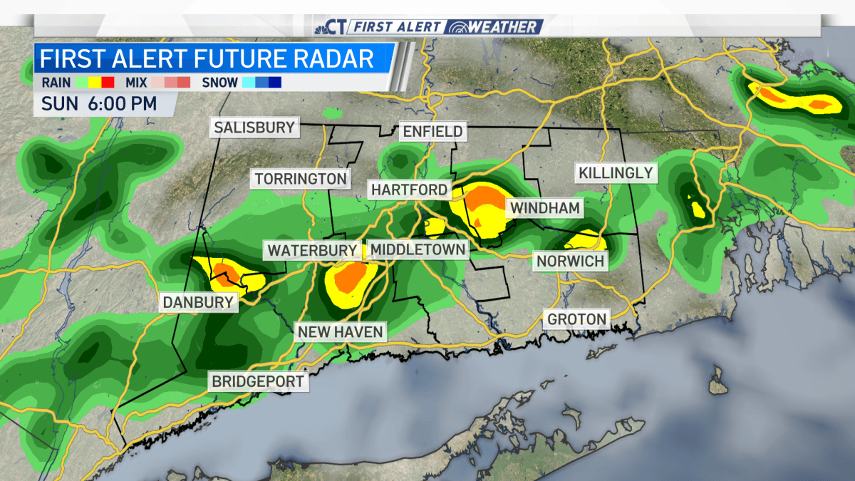 Scattered Thunderstorms and Rain to End the Weekend – NBC Connecticut