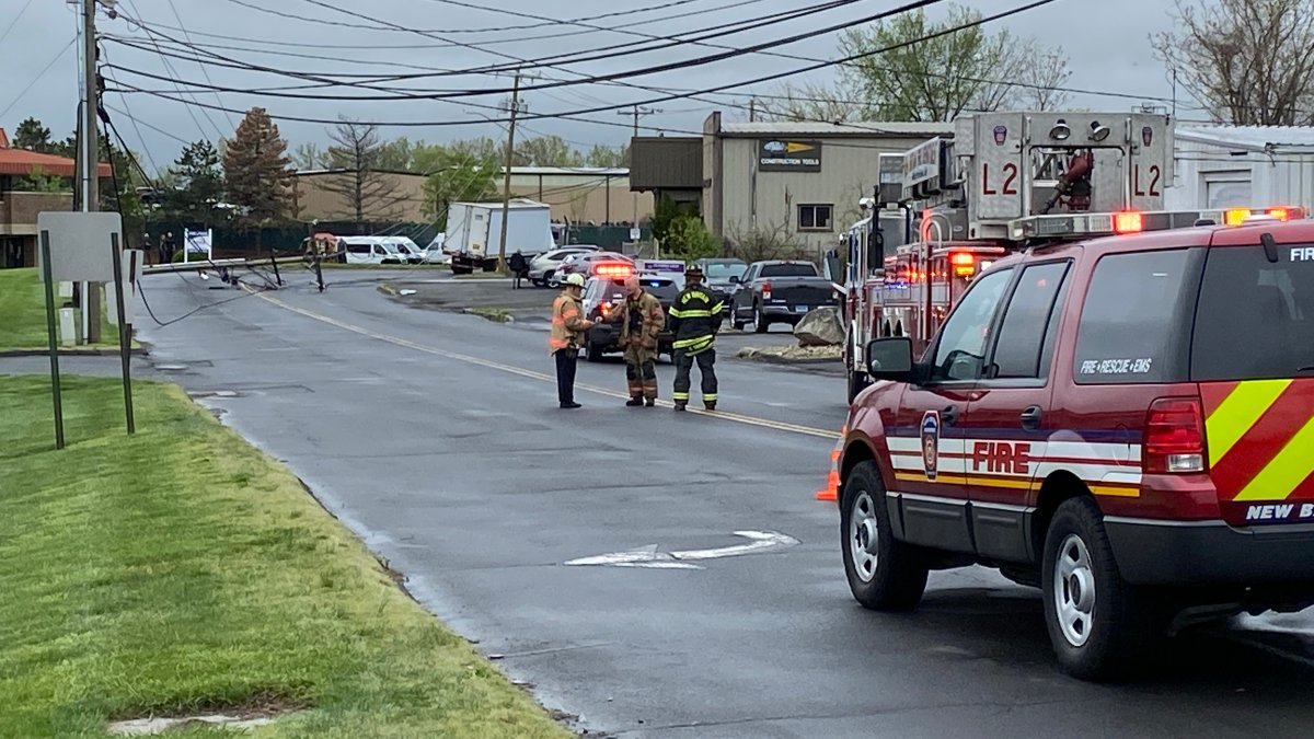 TractorTrailer Hits Pole, Closes Christian Lane in New Britain NBC