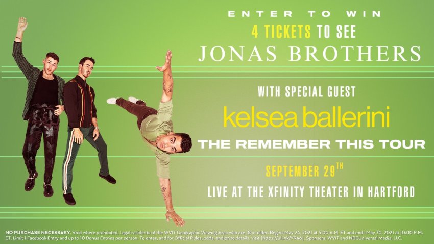 Jonas Brothers Concert Live Nation Sweepstakes Official Rules Nbc Connecticut