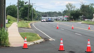 Police at scene of crash on Route 3 in Rocky Hill