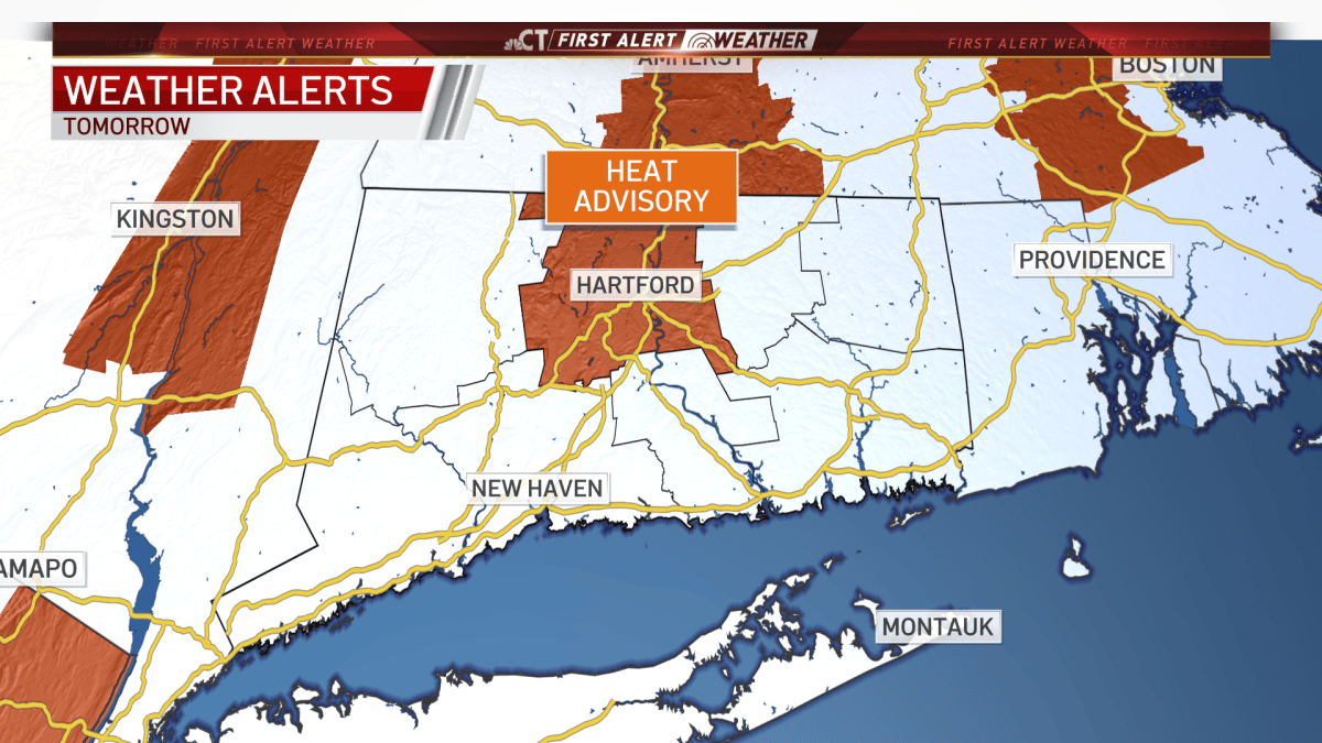Heat Advisory: Temperatures Surging into the 90s – NBC Connecticut