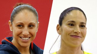 Diana Taurasi (left) and Sue Bird.