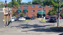 Photo of Zaniya Wright and the apartment complex where she was found dead