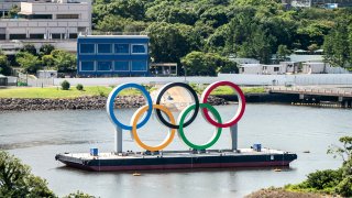 Olympic rings in Tokyo