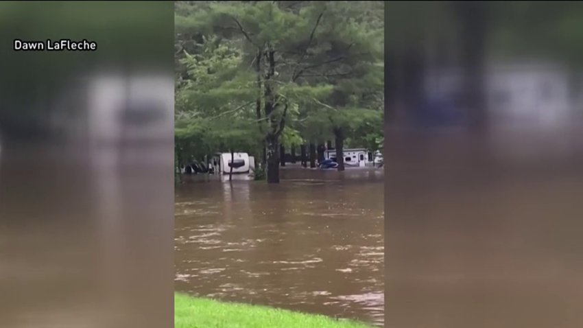 Peppertree Campground Flood Damage in Eastford