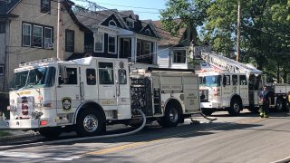 Fire on Ellsworth Avenue in New Haven