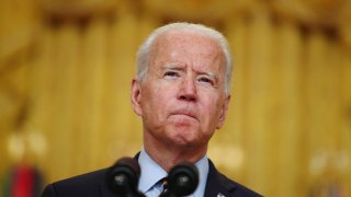 U.S. President Joe Biden pauses while speaking in the East Room of the White House in Washington, D.C., U.S., on Thursday, July 8, 2021.