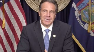 Gov. Andrew Cuomo speaking August 10, 2021.