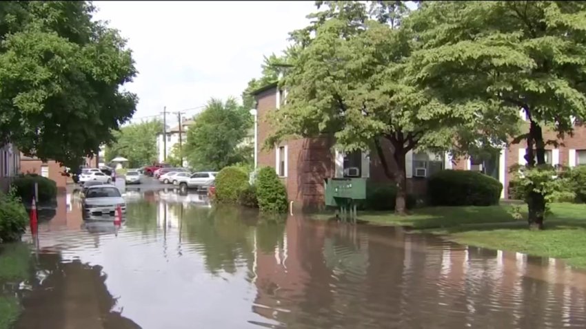 Heavy Rain From Fred Causes Flooding in West Hartford