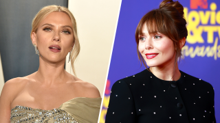 Scarlett Johansson (left) and Elizabeth Olsen (right)