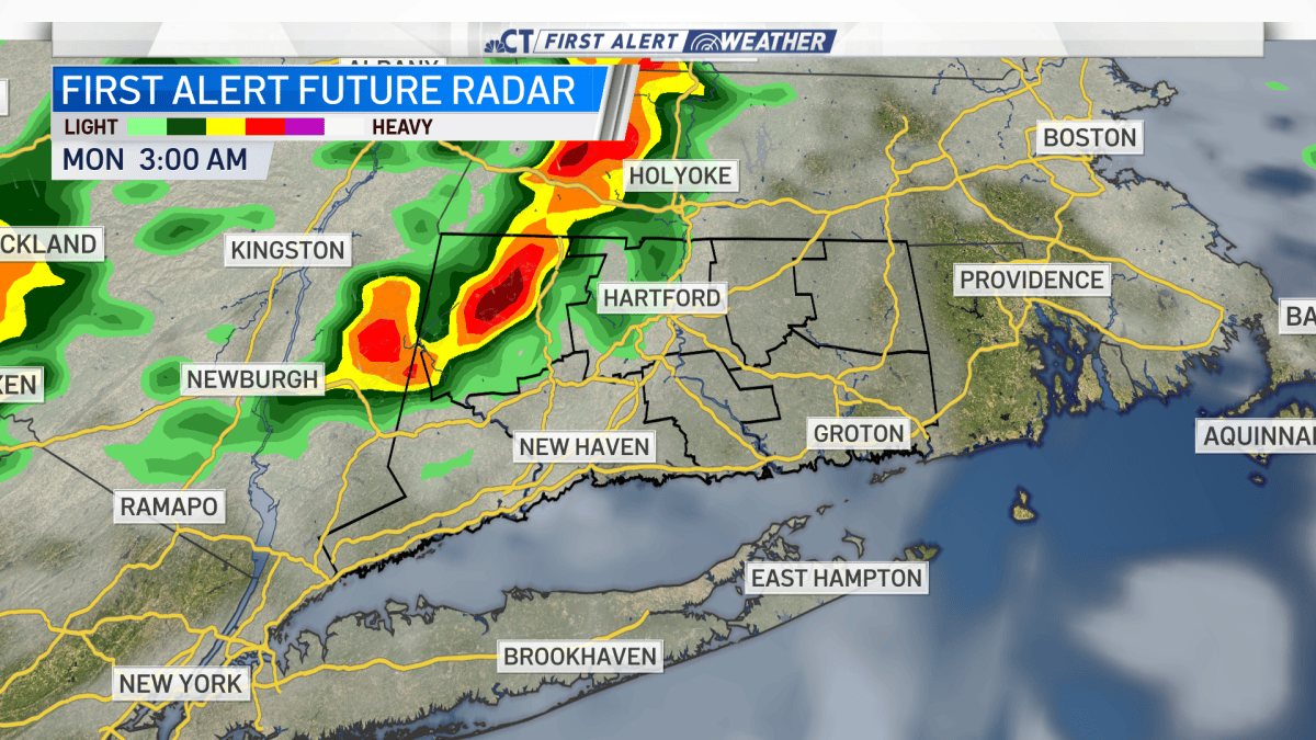 Tracking Late Night Showers and Thunderstorms – NBC Connecticut