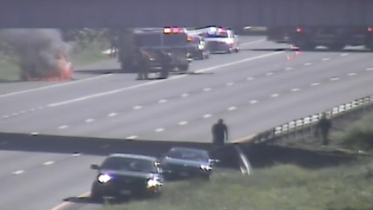 Highway Reopened After Vehicle Fire on I-91 in Cromwell – NBC Connecticut