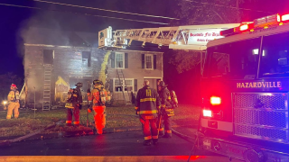 structure fire on Laurel Park in the Enfield fire district