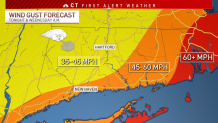 Forecast for wind gusts