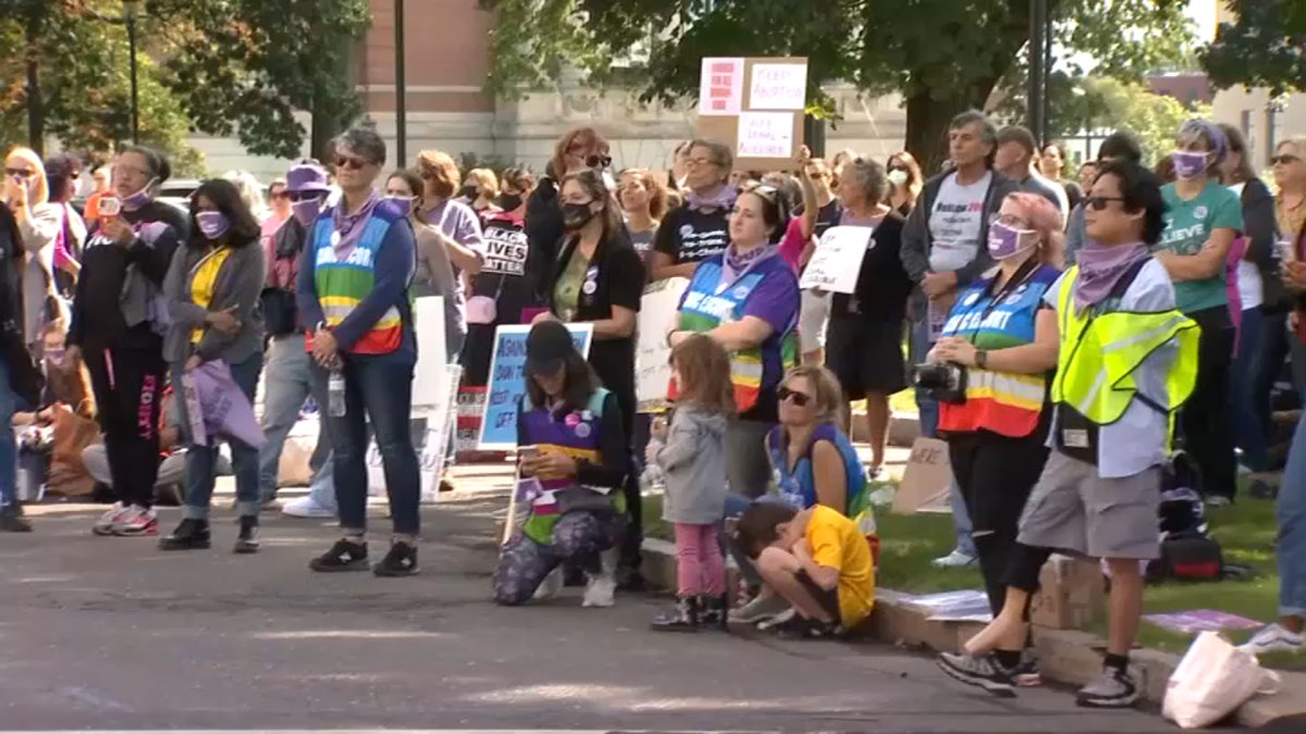 Demonstrators Gather At State Capitol For Abortion Rights Rally – NBC ...