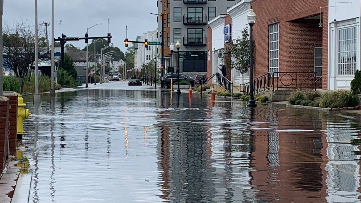 High Tide Causes Busy Downtown Norwalk Street to Flood NBC Connecticut