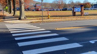 Crosswalk at East Street in Plainville