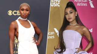 Cynthia Erivo (left), Ariana Grande