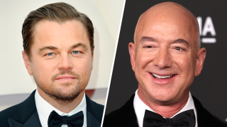 Leonardo DiCaprio (left) and Jeff Bezos (right)