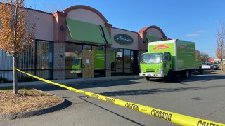 Restoration crews at Avventura Bakery in Southington