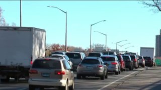 Traffic on long Island Expressway