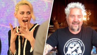 (Left) Kristen Stewart, (Right) Guy Fieri.