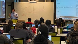 A professor at UConn is teaching his business students how he uses analytics for success in sports wagering.