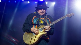 FILE - Carlos Santana performs at the BottleRock Napa Valley Music Festival on May 26, 2019, in Napa, Calif. The musician has successfully undergone a heart procedure and is canceling several Las Vegas shows planned for December.