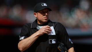 MLB umpire Tripp Gibson #73