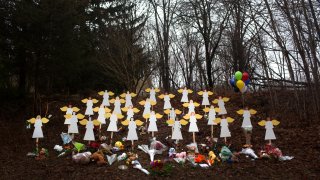 Shooting at Sandy Hook Elementary School, Newtown, Connecticut, USA.