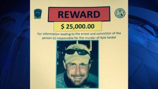 Reward poster for tips in Kyle Seidel case