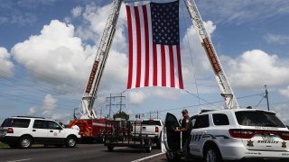 funeral procession route for late Baker Police Department officer Louisiana