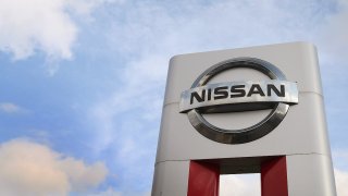 A Nissan sign