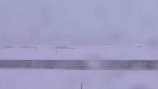 Snow at Bradley Airport