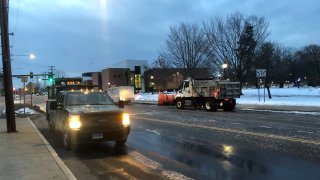 Water main break near the University of Connecticut