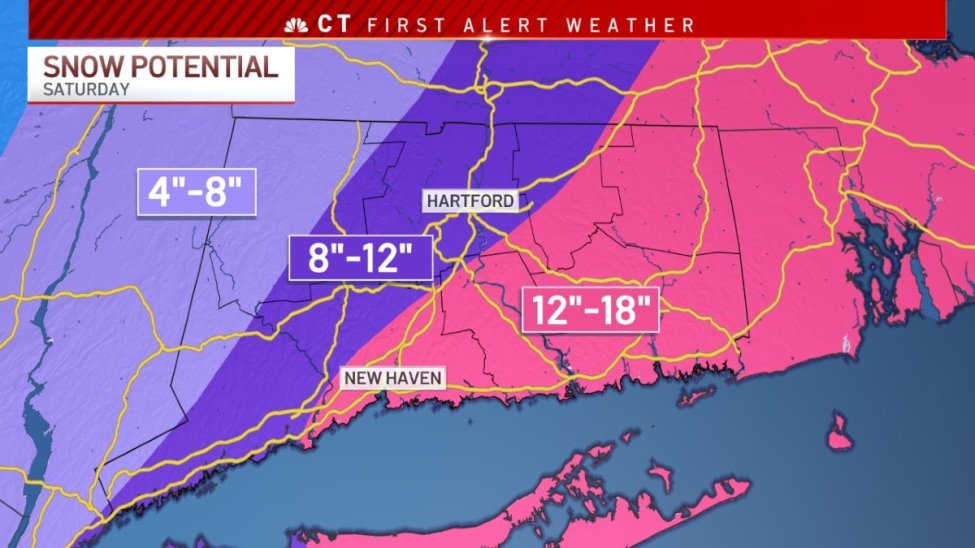 CT Winter Storm, Blizzard Warnings How Much Snow Will We Get? NBC