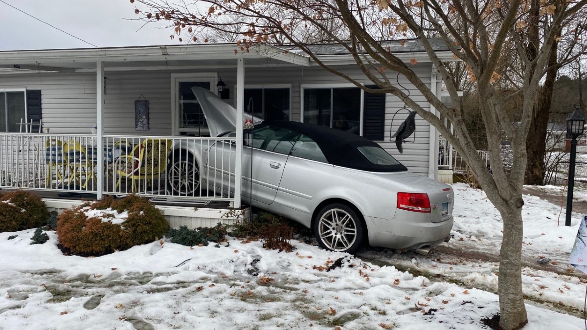 2 Teens in Custody After Car Ends Up on Porch of Southington Home NBC Connecticut