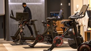 A Peloton store in Walnut Creek, California, U.S., on Monday, Feb. 7, 2022.