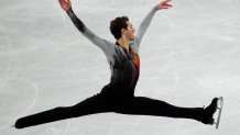 Jason Brown competes in the men's free skate